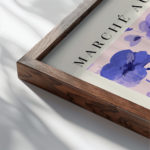 0001 Flower Market Lilac Paris 3x4 close up dark wood mockup