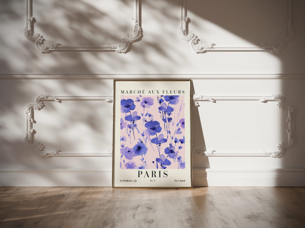 0001 Flower Market Lilac Paris 3x4 video mockup