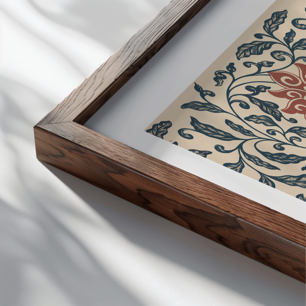 0001 Paris flower market 3x4 close up dark wood mockup