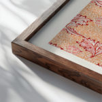 0001 morris apples 1877 3x4 close up dark wood mockup