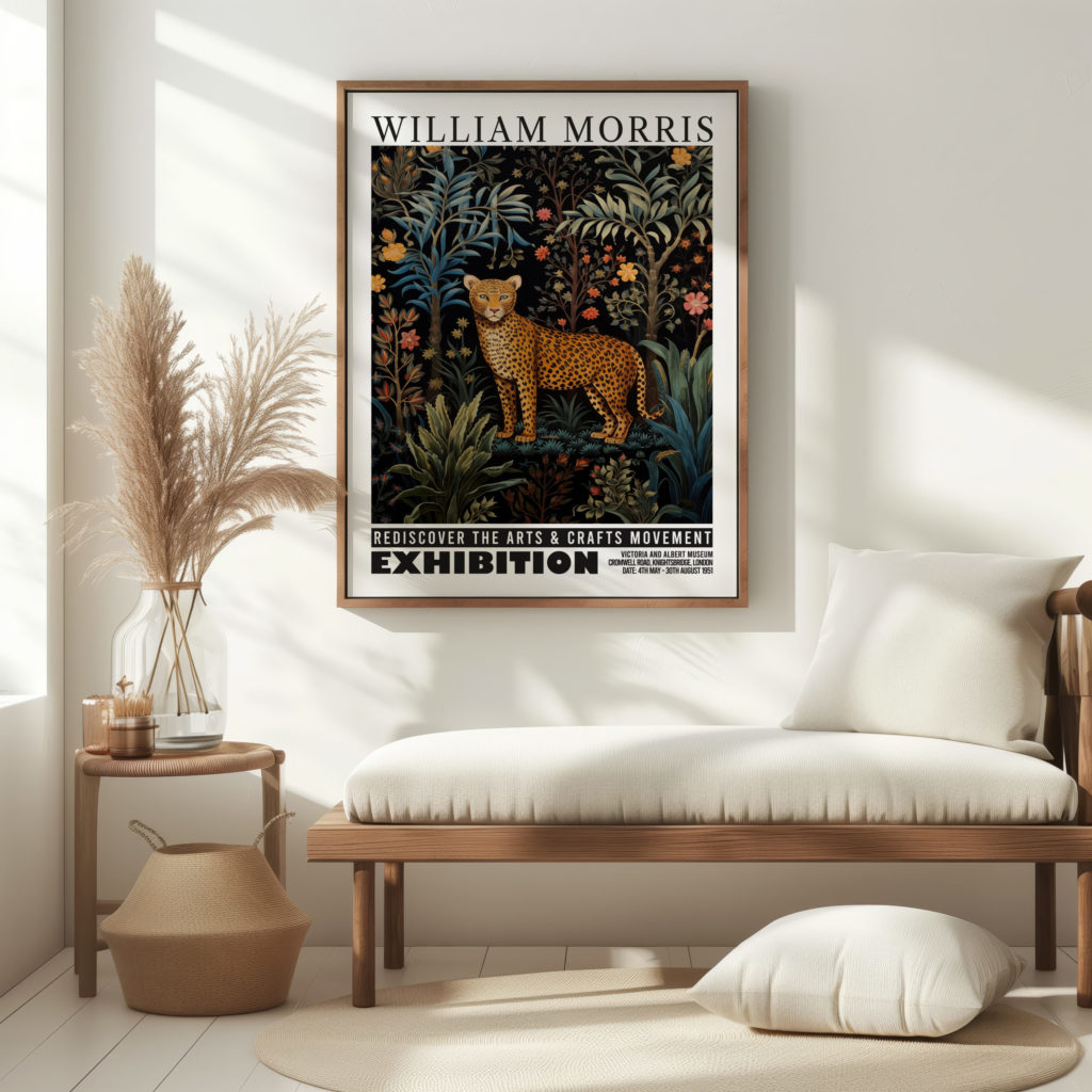 0001 william morris animals exhibition 3x4 5 mockup