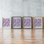 0002 Flower Market Lavender Provence 3x4 framed posters mockup