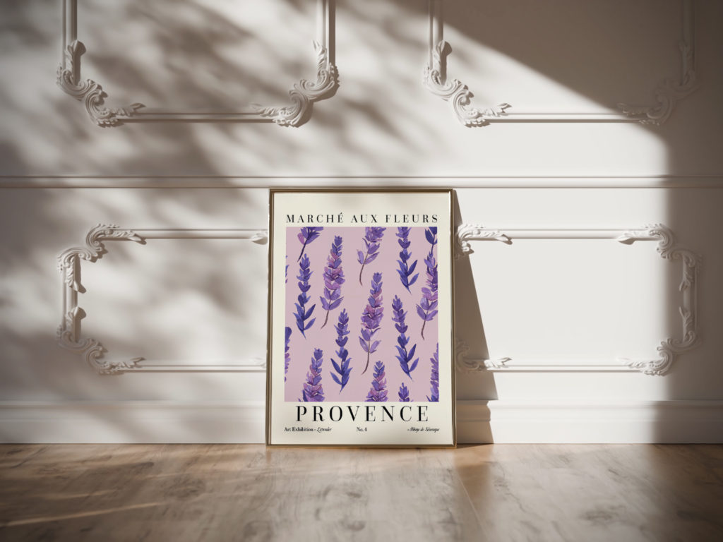 0002 Flower Market Lavender Provence 3x4 video mockup