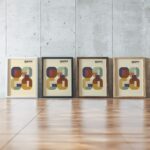 0002 bauhaus1 earth tones 3x4 framed posters mockup