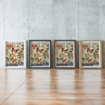 0002 william morris animals exhibition 3x4 framed posters mockup