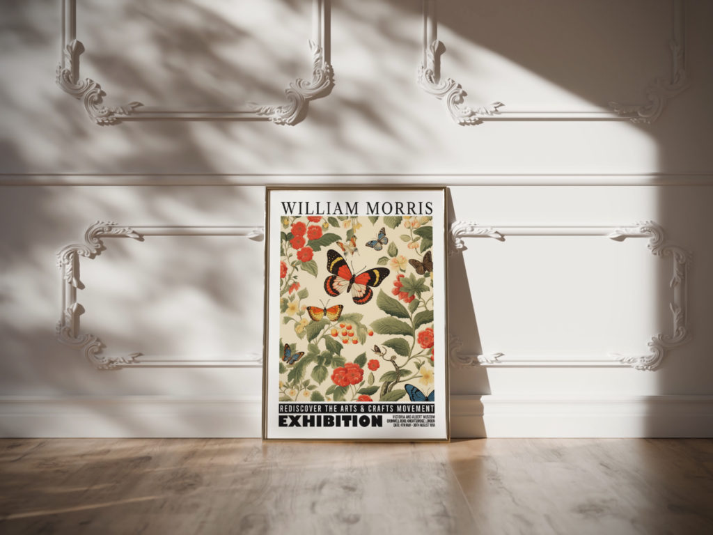 0002 william morris animals exhibition 3x4 video mockup