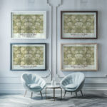 0003 morris CHRYSANTHEMUM 1877 3x4 framed posters mockup