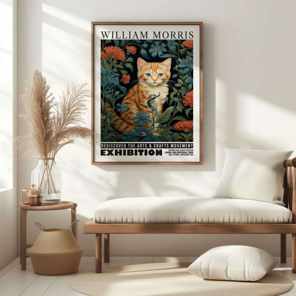0003 william morris animals exhibition 3x4 5 mockup