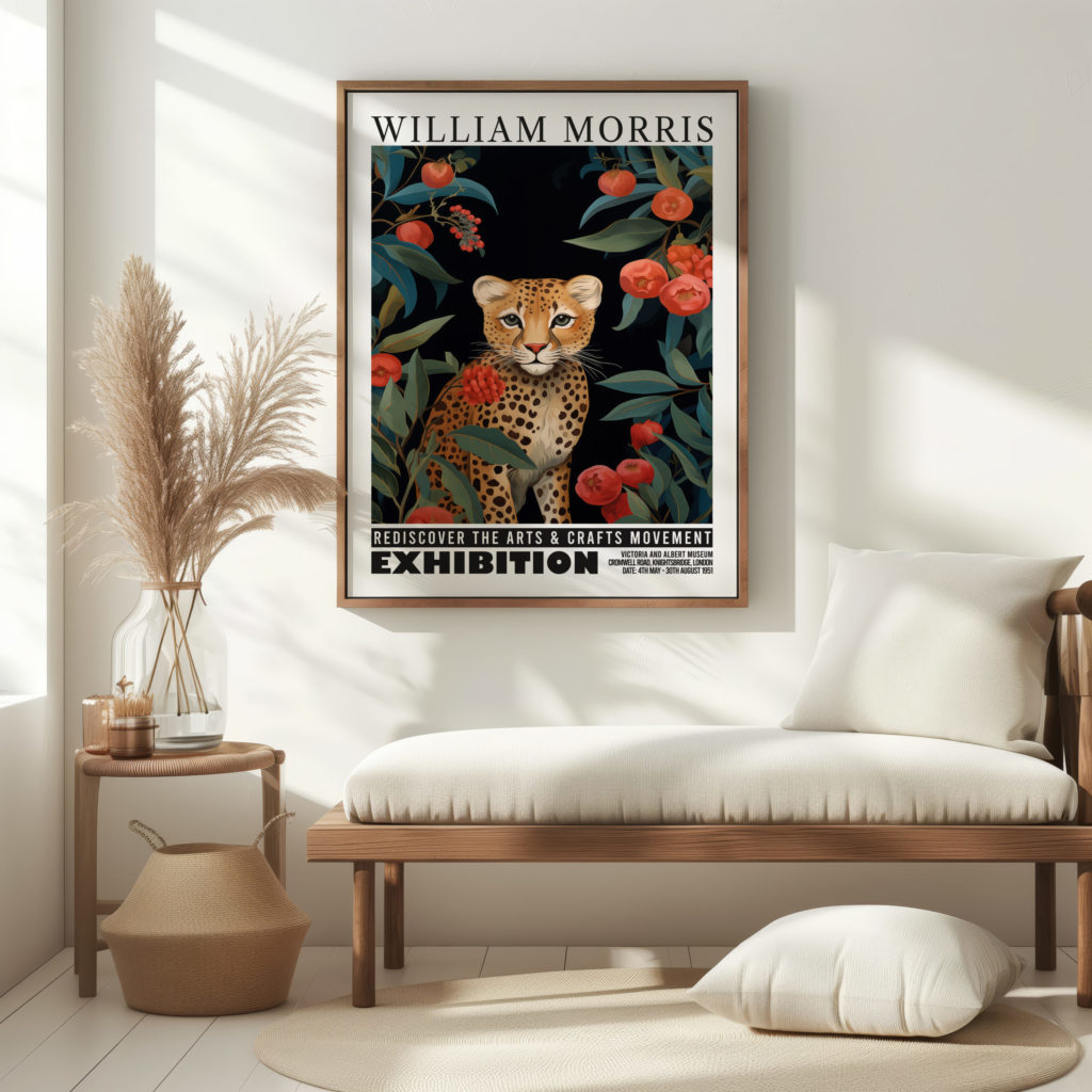 0004 william morris animals exhibition 3x4 5 mockup