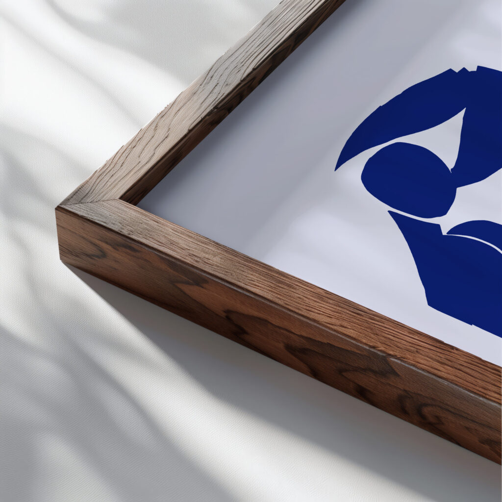 0004 Matisse bluenudeII close up dark wood mockup