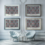 0005 morris CRAY 1884 3x4 framed posters mockup
