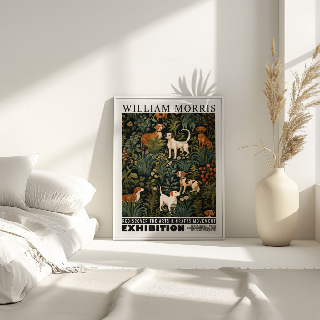 0005 william morris animals exhibition 3x4 4 mockup
