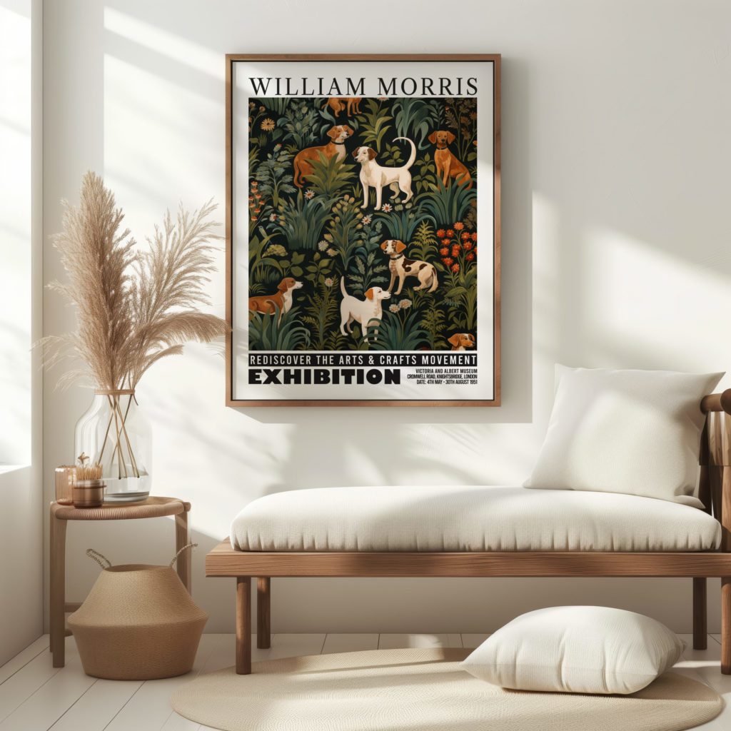 0005 william morris animals exhibition 3x4 5 mockup