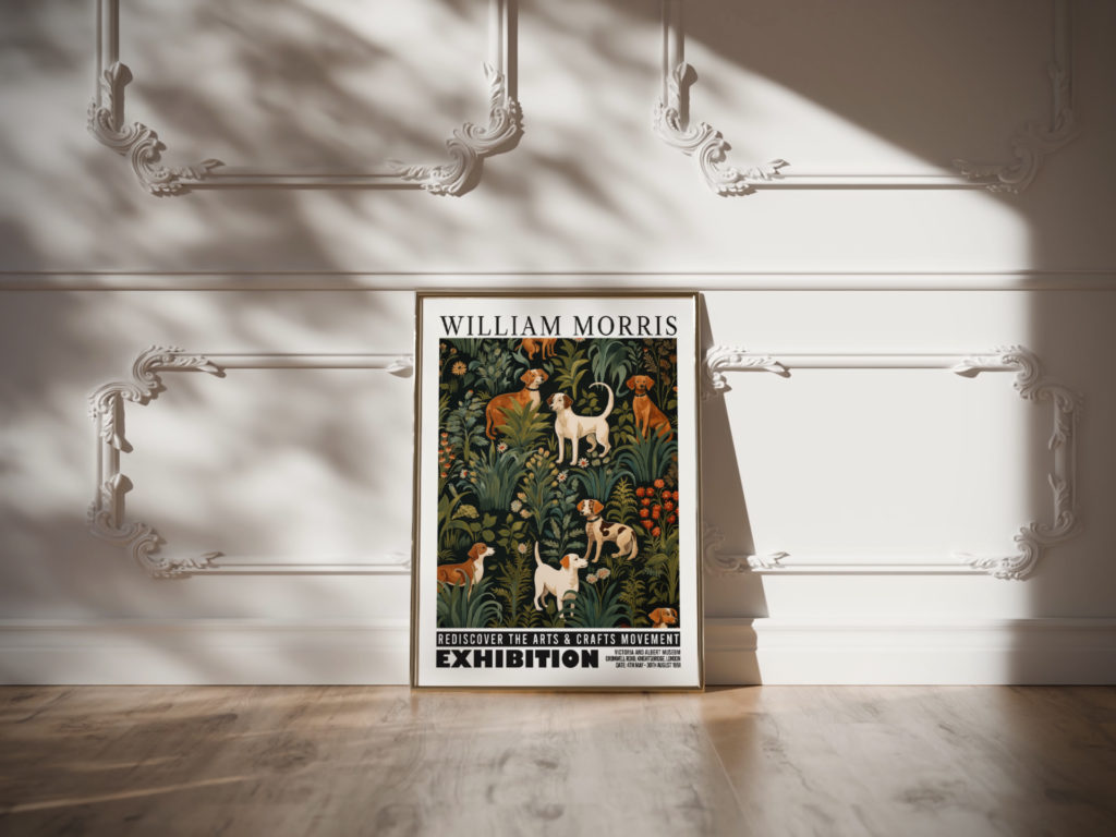 0005 william morris animals exhibition 3x4 video mockup