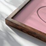 0005 Matisse bluenudes heart close up dark wood mockup