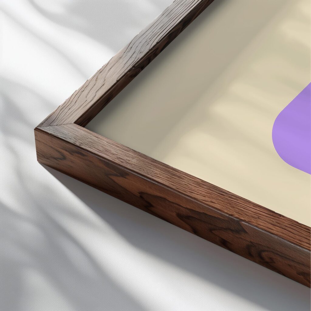 0006 bauhaus1 pink 3x4 close up dark wood mockup