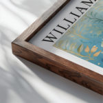 0006 william morris animals exhibition 3x4 close up dark wood mockup