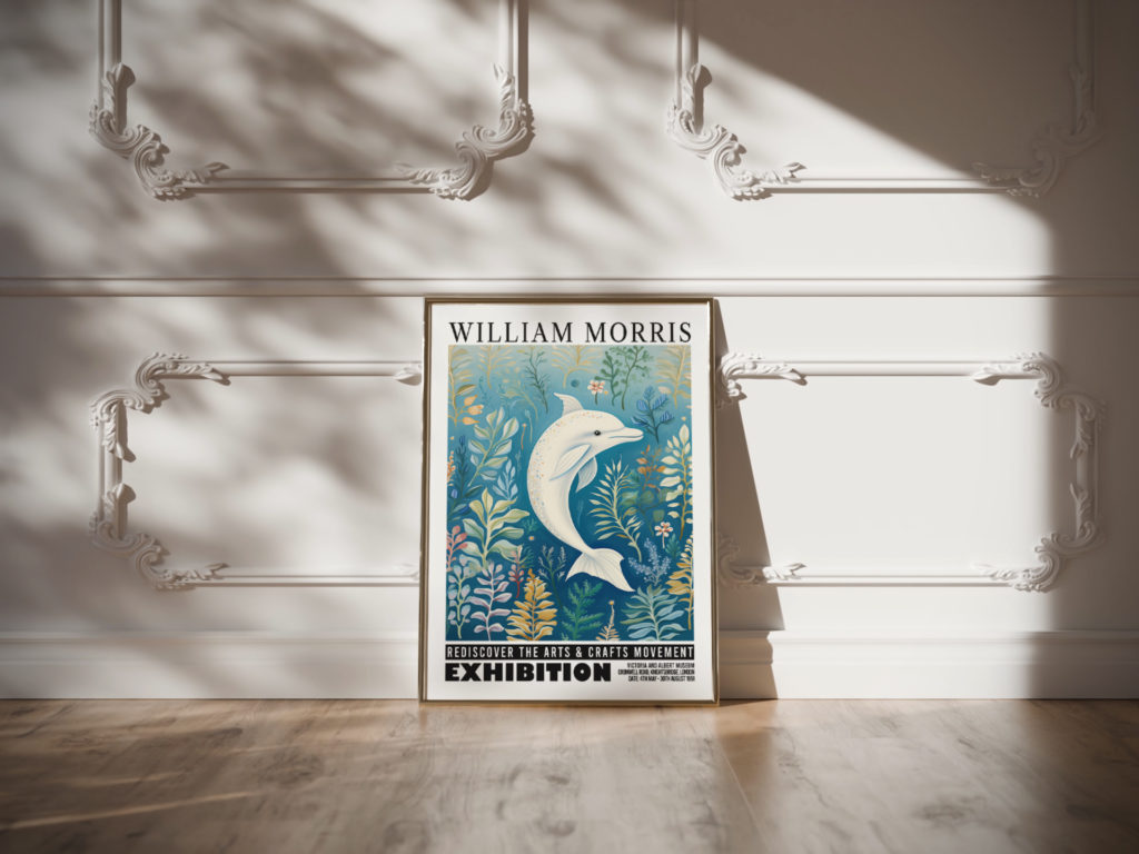 0006 william morris animals exhibition 3x4 video mockup