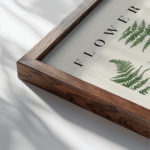 0007 Flower Market Fern Auckland 3x4 close up dark wood mockup