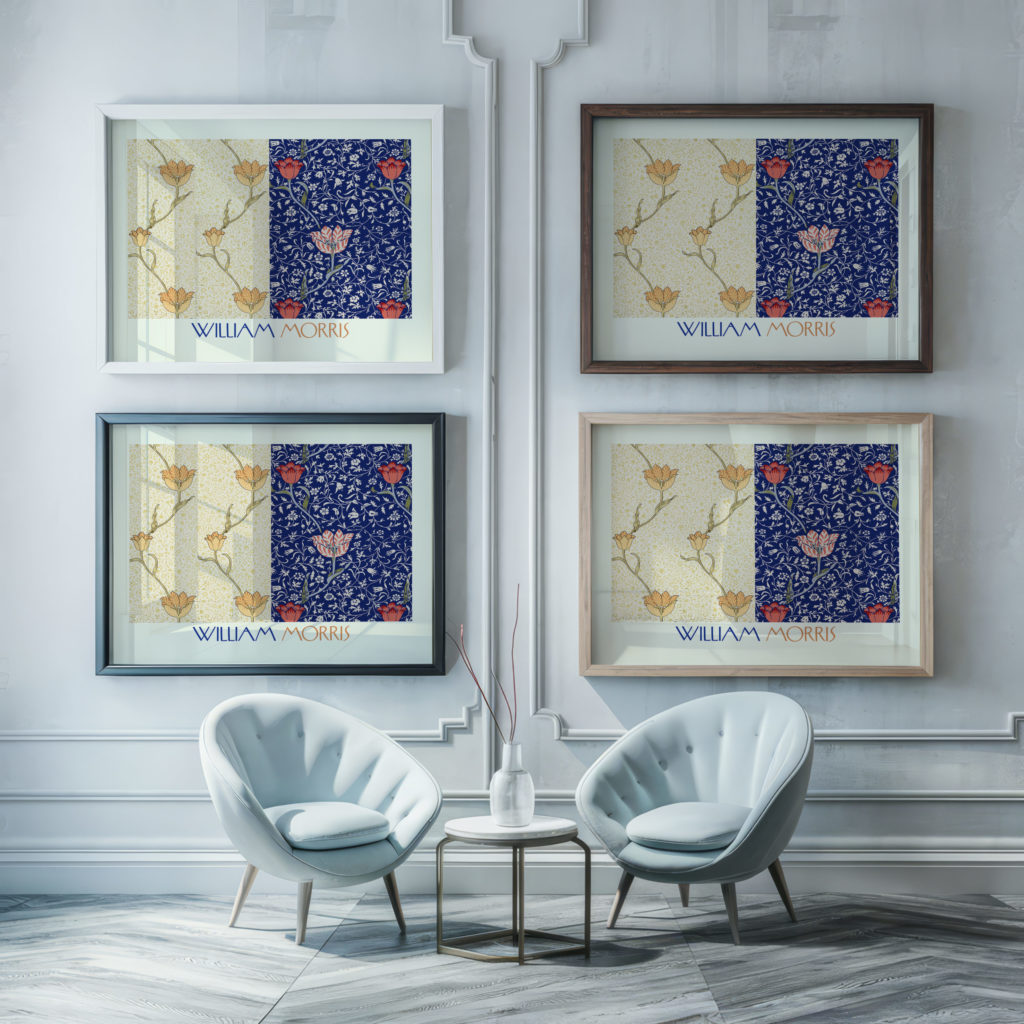 0007 morris duo 1 3x4 framed posters mockup