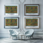 0007 moscow flower market 3x4 framed posters mockup