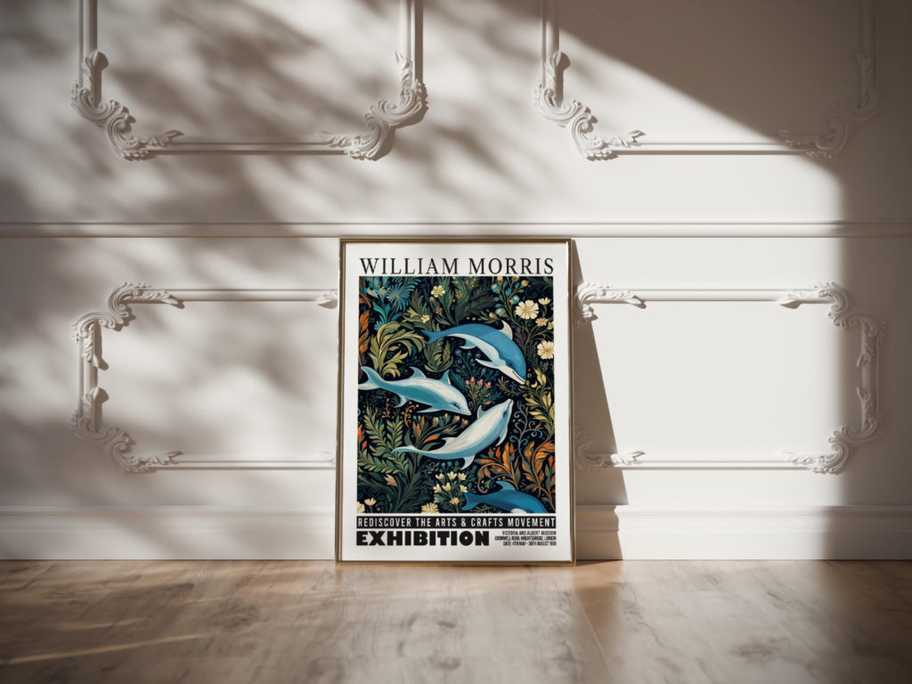 0007 william morris animals exhibition 3x4 video mockup