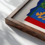 0007 Matisse cutouts close up dark wood mockup