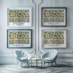 0009 bangkok flower market 3x4 framed posters mockup