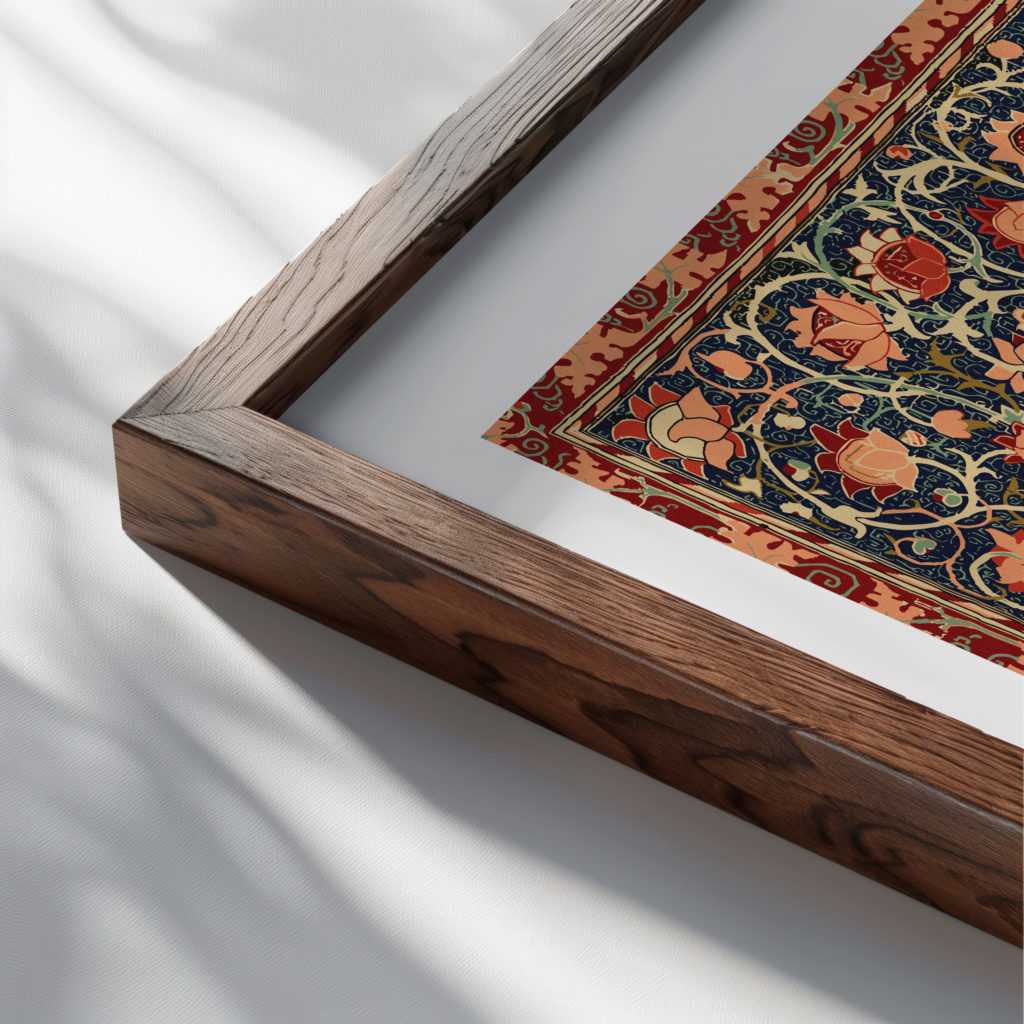 0009 morris hollandpark 1883 3x4 close up dark wood mockup