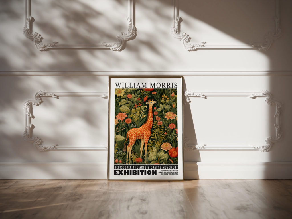0009 william morris animals exhibition 3x4 video mockup
