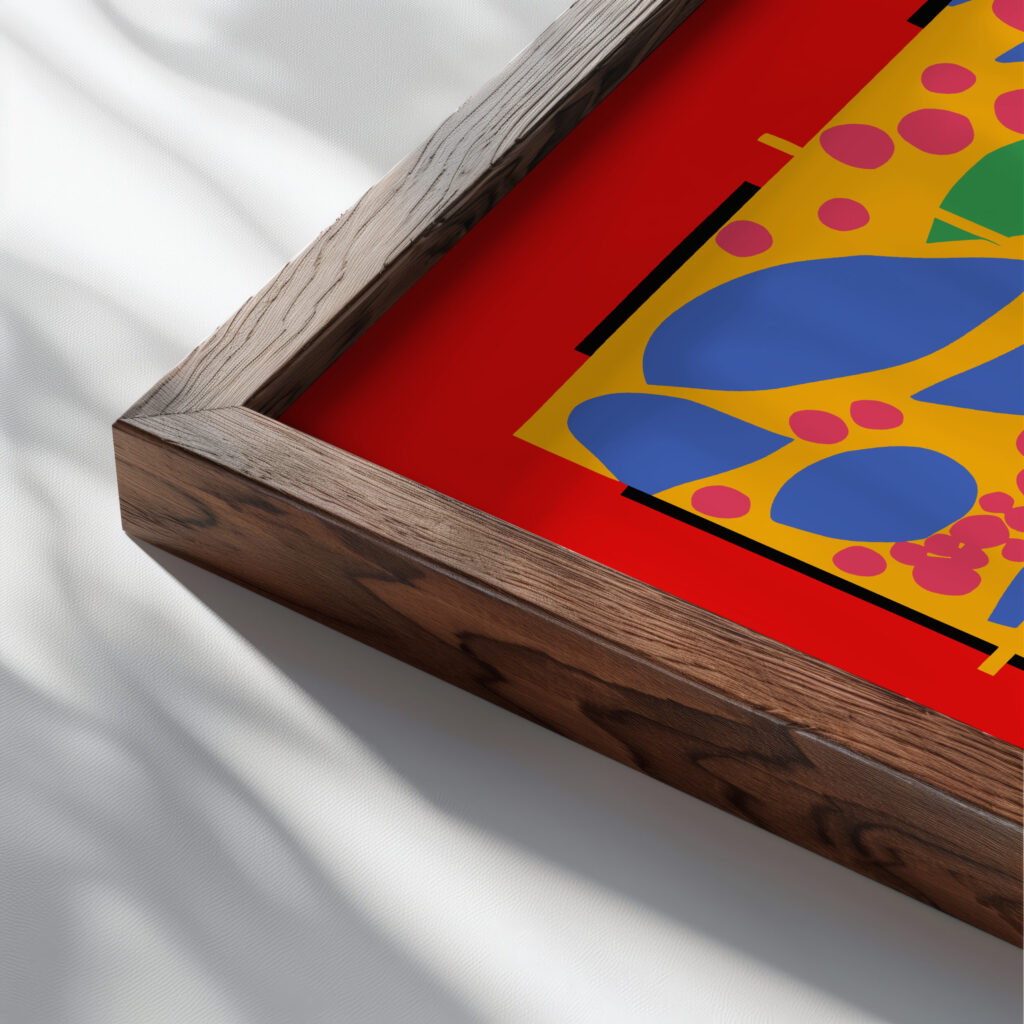 0009 Matisse IvyInflower 1953 close up dark wood mockup