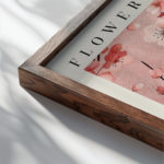 0010 Flower Market Cherry Blossom Tokyo 3x4 close up dark wood mockup