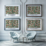 0010 newyork flower market 3x4 framed posters mockup