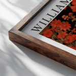 0010 william morris animals exhibition 3x4 close up dark wood mockup