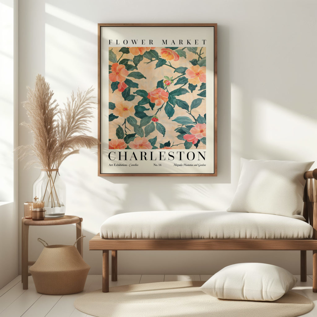 0011 Flower Market Camellia Charleston 3x4 5 mockup