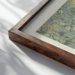 0012 morris jasmine 1872 3x4 close up dark wood mockup