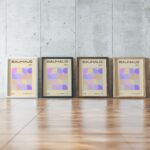0013 bauhaus2 pink 3x4 framed posters mockup