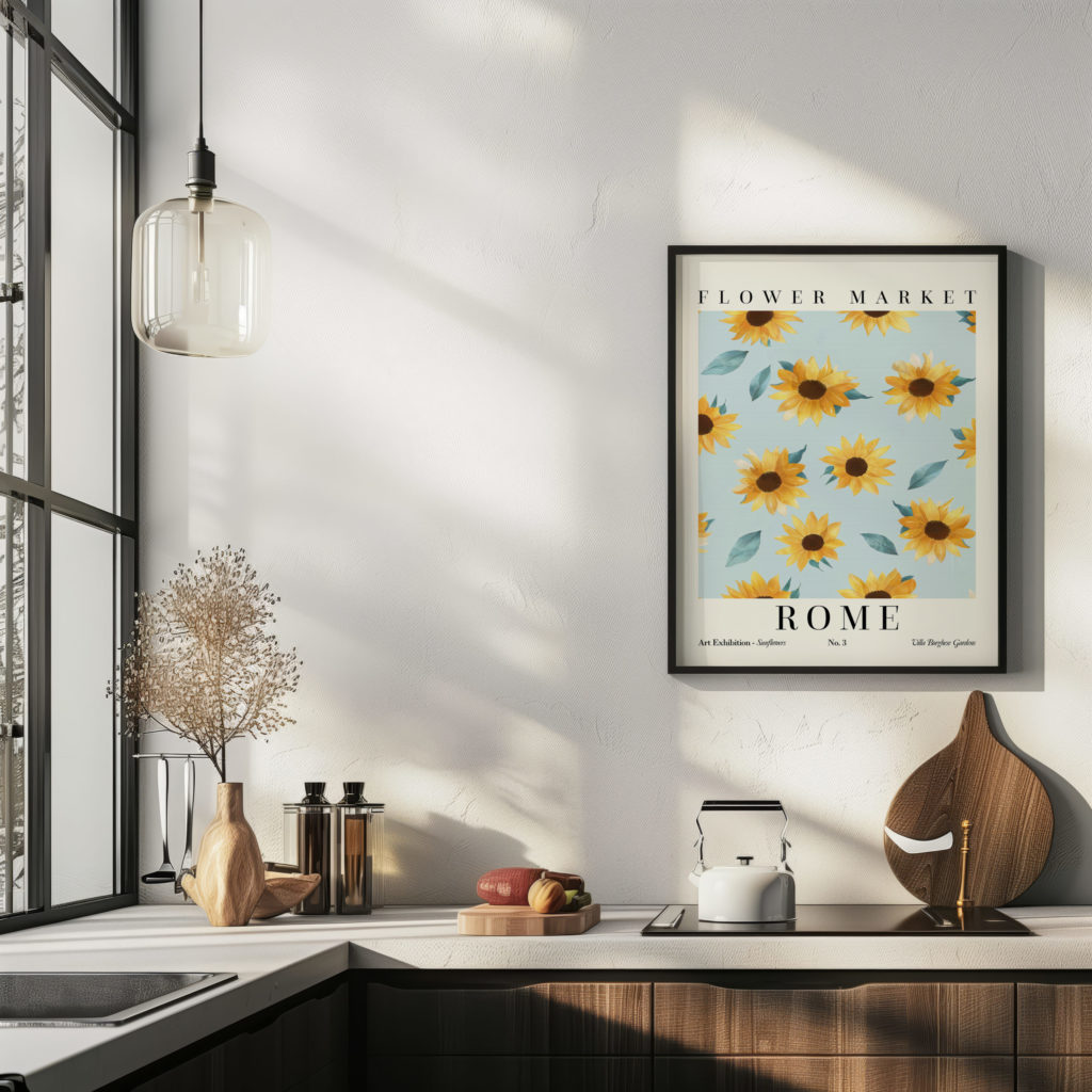 0014 Flower Market Sunflower Rome 3x4 6 mockup