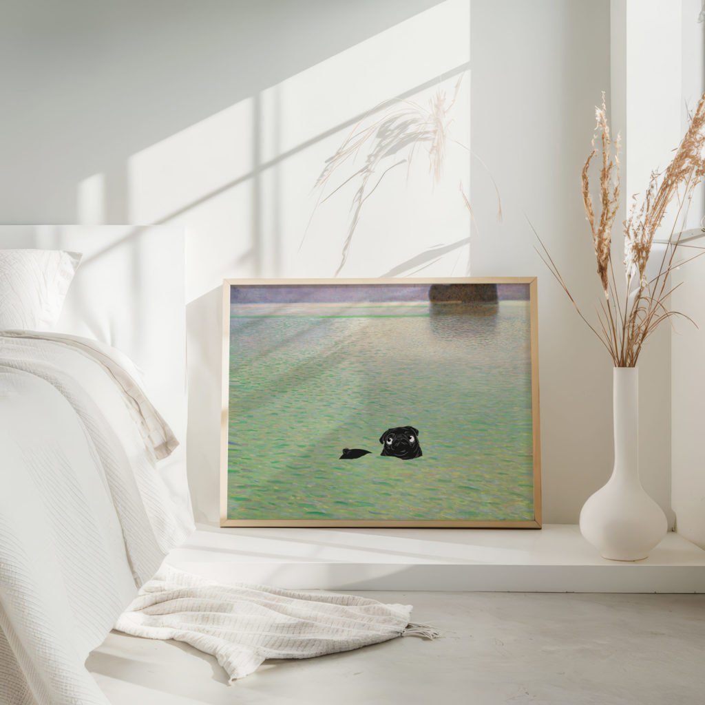 0014 klimt Insel im Attersee Island in the Attersee circa 1901–02 Pug 3x4 4 mockup