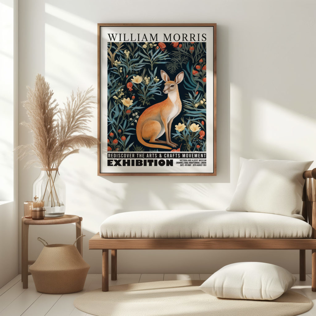 0014 william morris animals exhibition 3x4 5 mockup