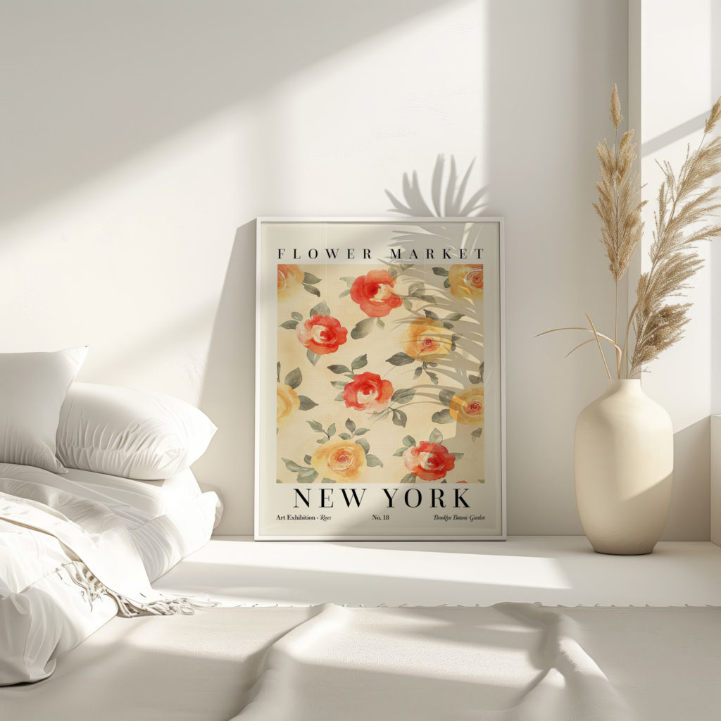 0015 Flower Market Rose New York 3x4 4 mockup