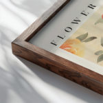 0015 Flower Market Rose New York 3x4 close up dark wood mockup