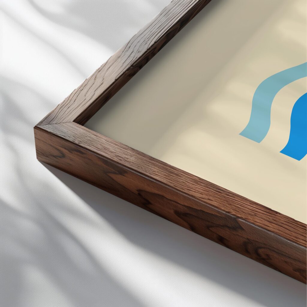 0015 bauhaus3 blue 3x4 close up dark wood mockup