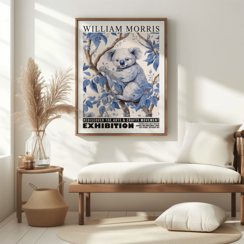0015 william morris animals exhibition 3x4 5 mockup