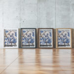 0015 william morris animals exhibition 3x4 framed posters mockup