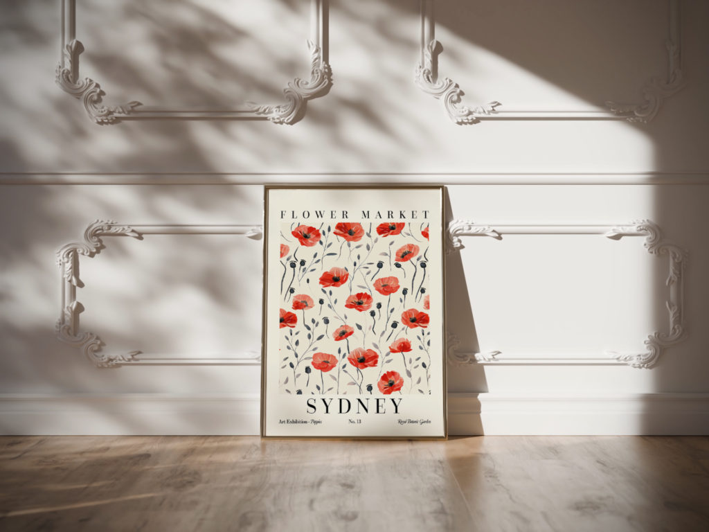 0016 Flower Market Poppy Sydney 3x4 video mockup