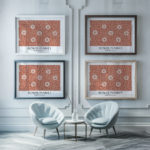 0016 lisbon flower market 3x4 framed posters mockup