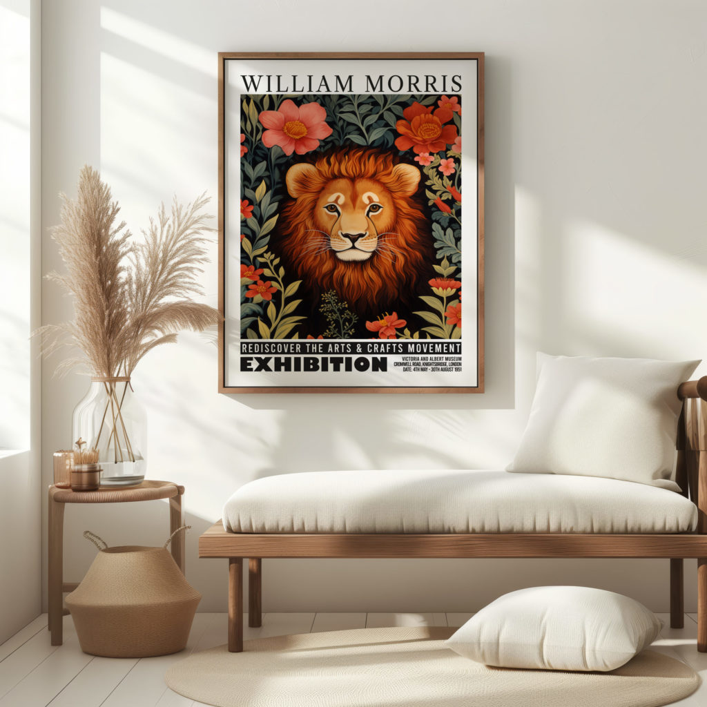 0016 william morris animals exhibition 3x4 5 mockup