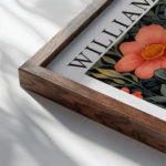 0016 william morris animals exhibition 3x4 close up dark wood mockup