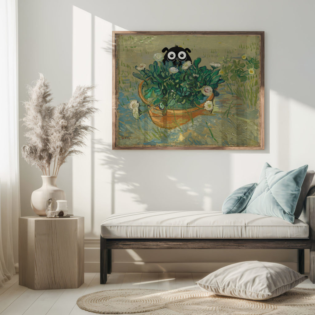 0017 vangogh Daisies Arles 1888 Still Life 3x4 5 mockup